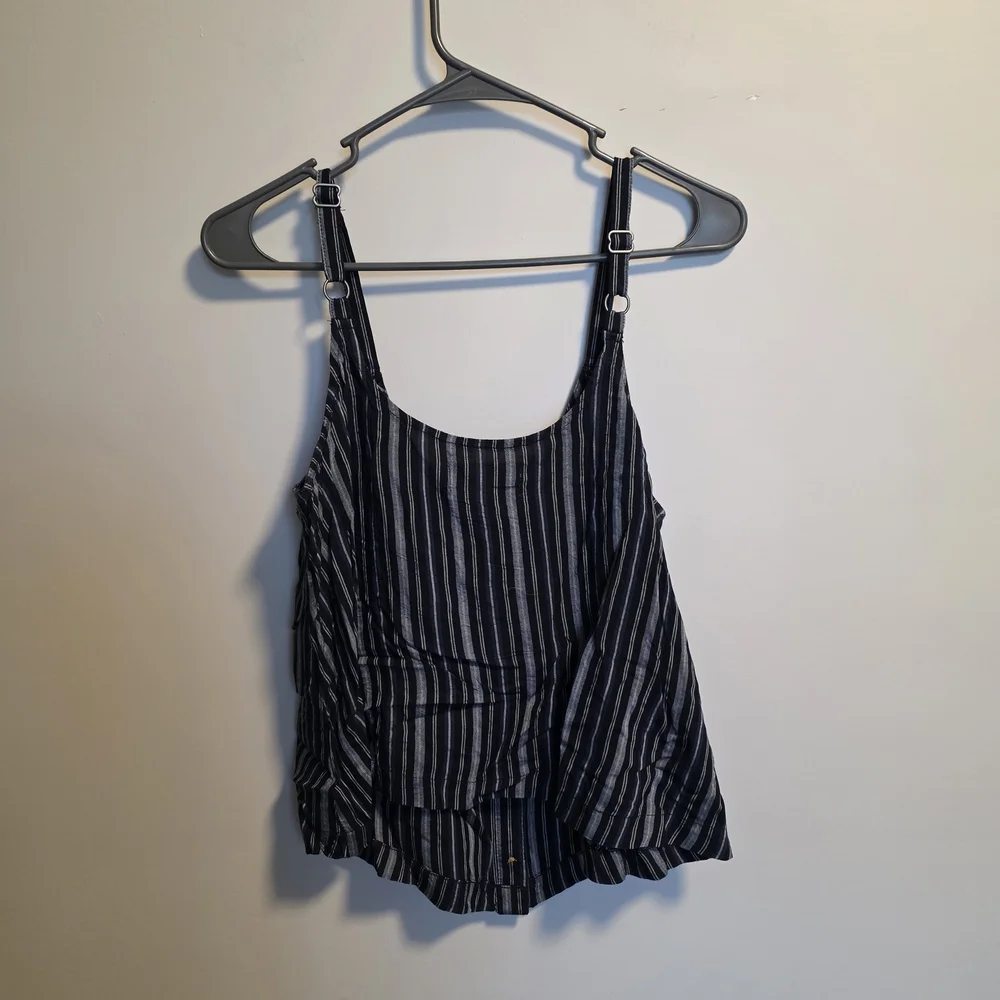 Hollister Blue and White Striped Tank - Picture 3 of 3